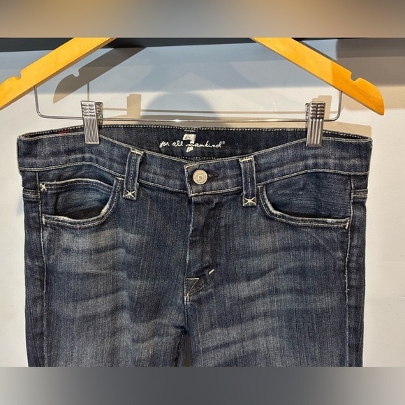 7 For All Mankind Jagger Womans Bootcut dark wash‎ jeansSize 29 - Picture 6 of 10
